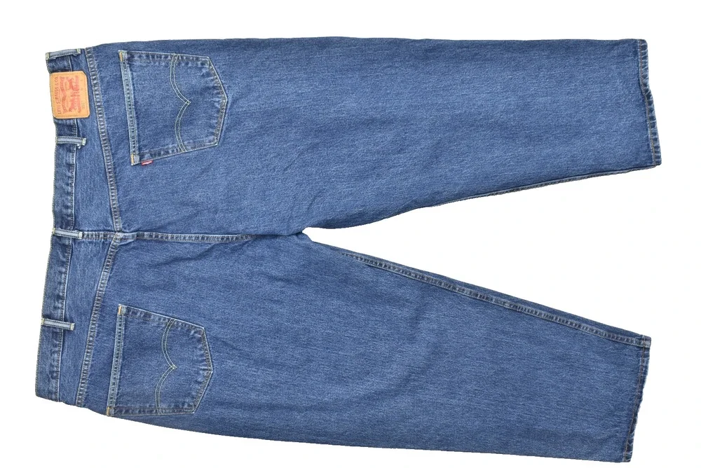 Levi's 550 Relaxed Fit Men's Blue Jeans Size W52 L32 Medium Wash Denim